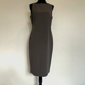 Visage Royal Sheath Dress Gray Sleeveless Boat Neck Lined 12